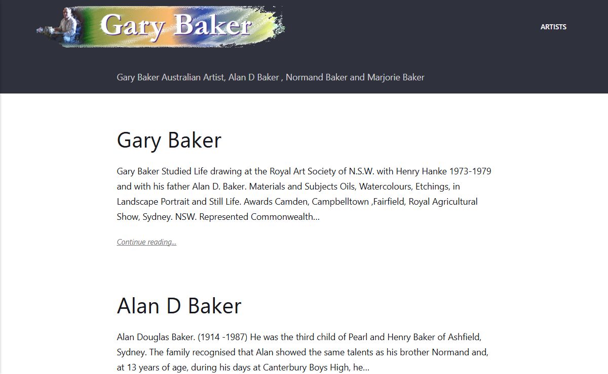 Gary Baker Artist