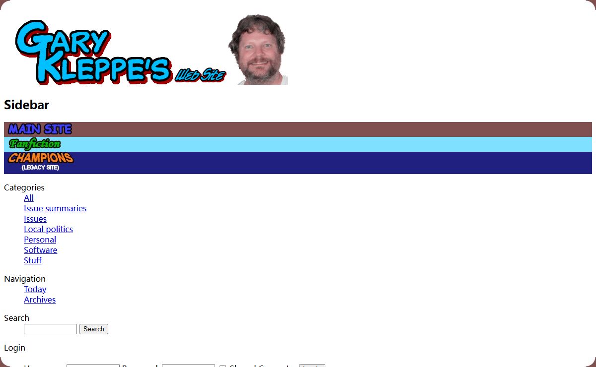 Gary Kleppe's Web Site
