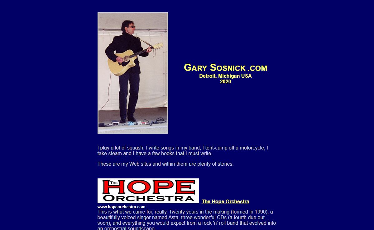 GARY SOSNICK - DETROIT, MICHIGAN USA - My Contribution