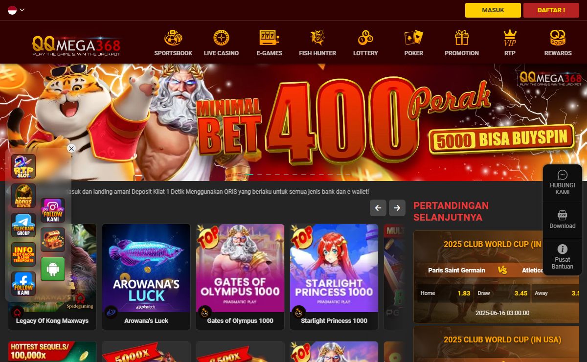 QQMEGA368 * Website Gatatee Situs Instan Menambah Uang Jajan