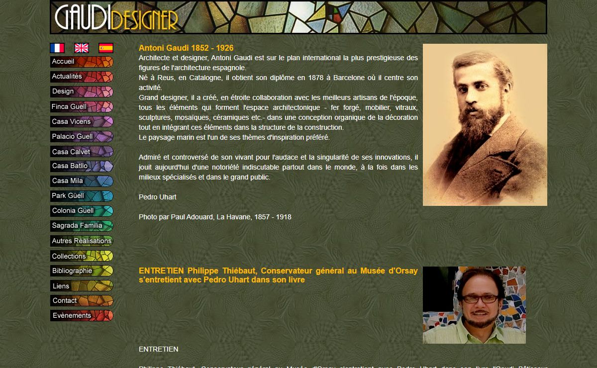 Gaudidesigner : Accueil