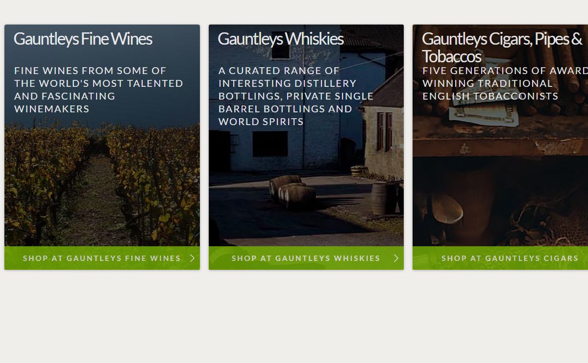 Welcome to Gauntleys Fine Wines, Whiskies and Cigars