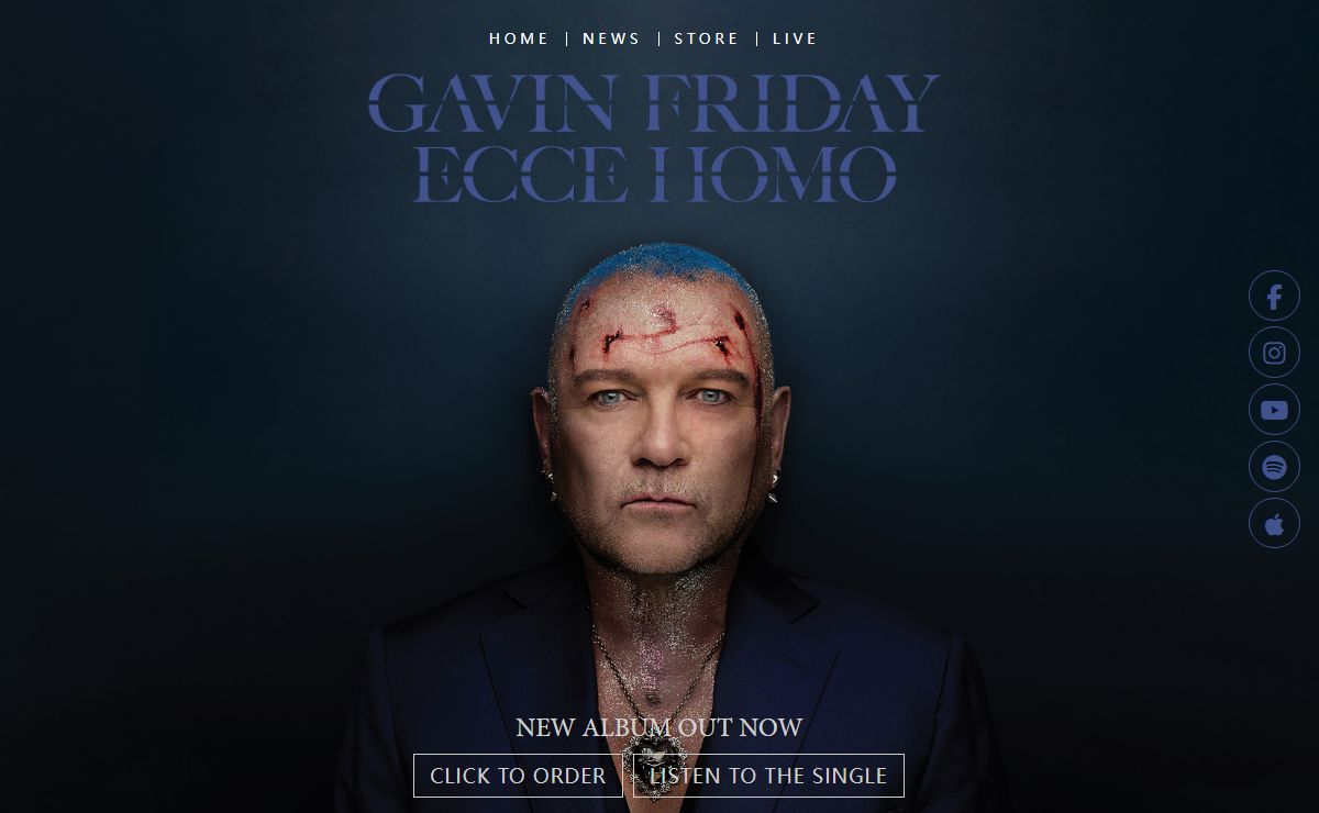 Gavin Friday - Ecce Homo - New Album - Out 25th October