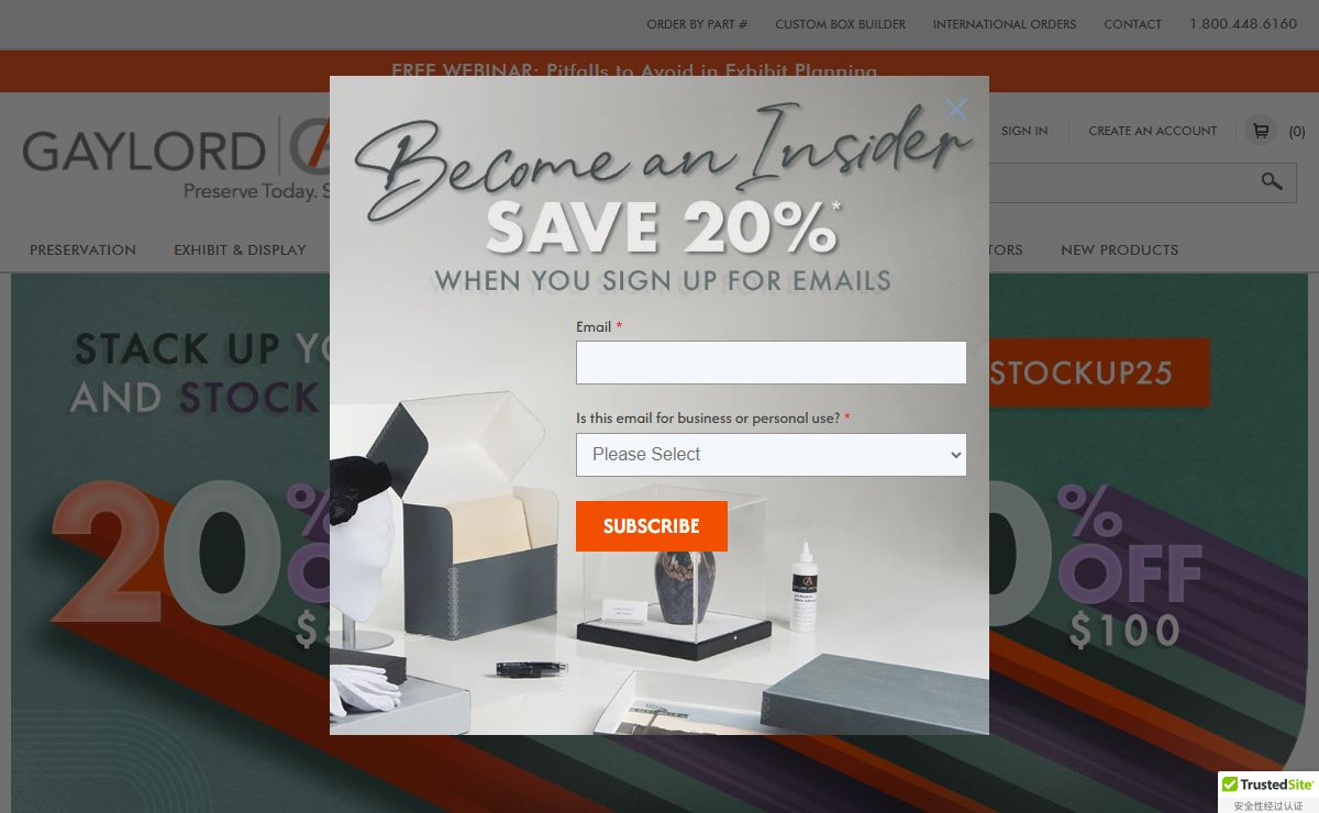 Gaylord Archival | Archival Supplies, Exhibit & Display Cases