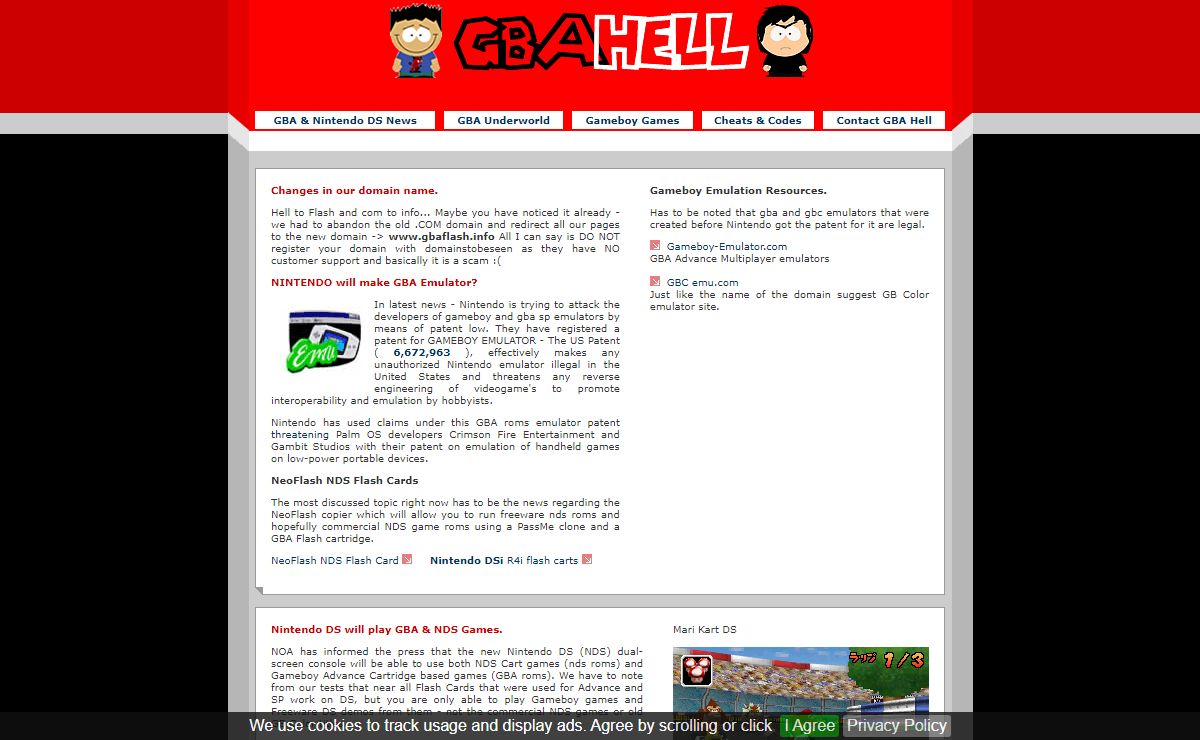 GBA Flash info Gameboy Advance Underworld GBA HELL