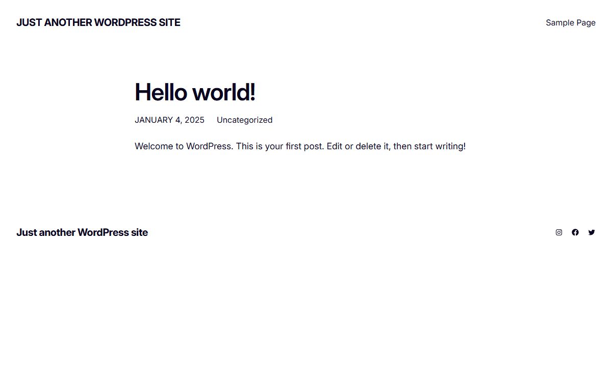 Just another WordPress site
