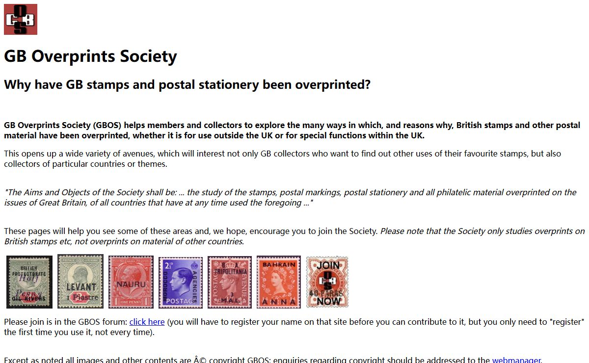 GB Overprints Society: