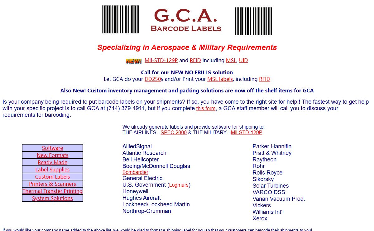 Aerospace & Military Barcode Labels: Spec 2000, MSL, Mil-STD-129P, RFID, UID, Logmars