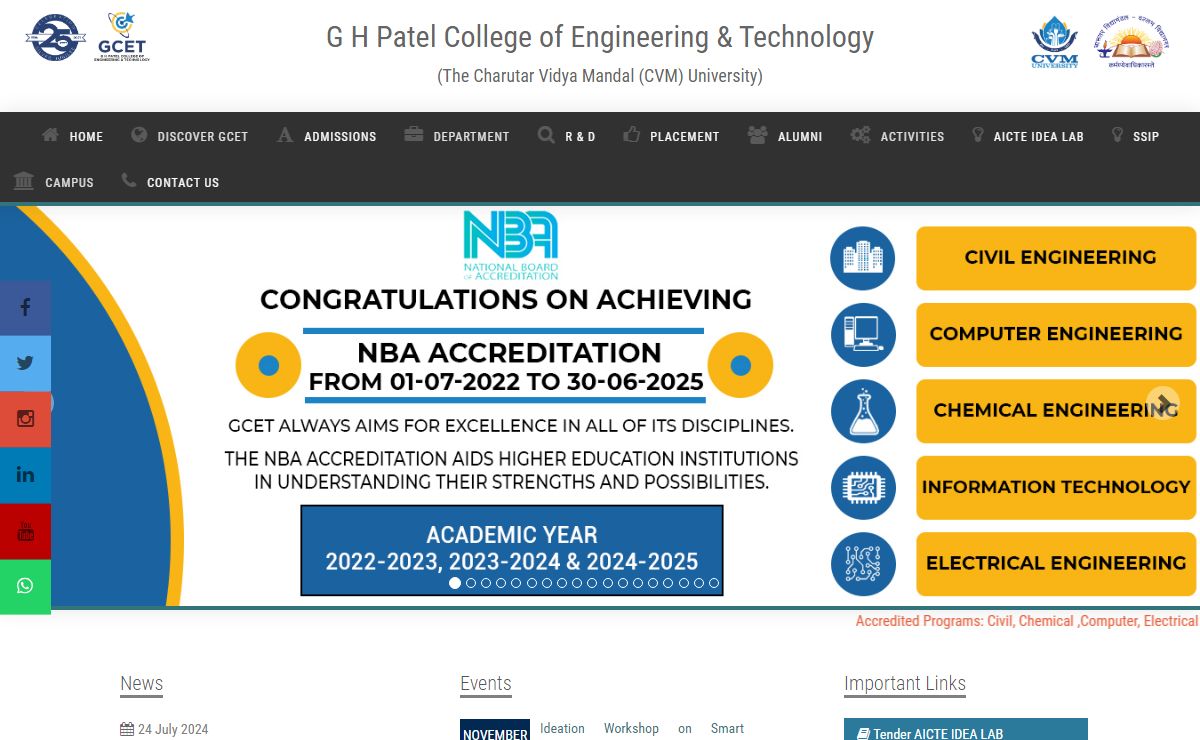 G H Patel College of Engineering & Technology
