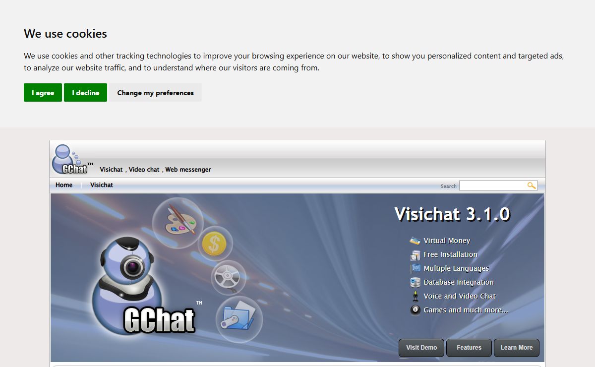 GChat - Visichat video chat software