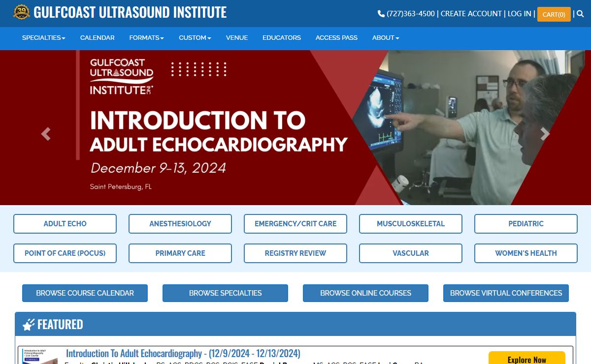 Ultrasound Courses-CME-Registry Review-Gulfcoast Ultrasound Institute
