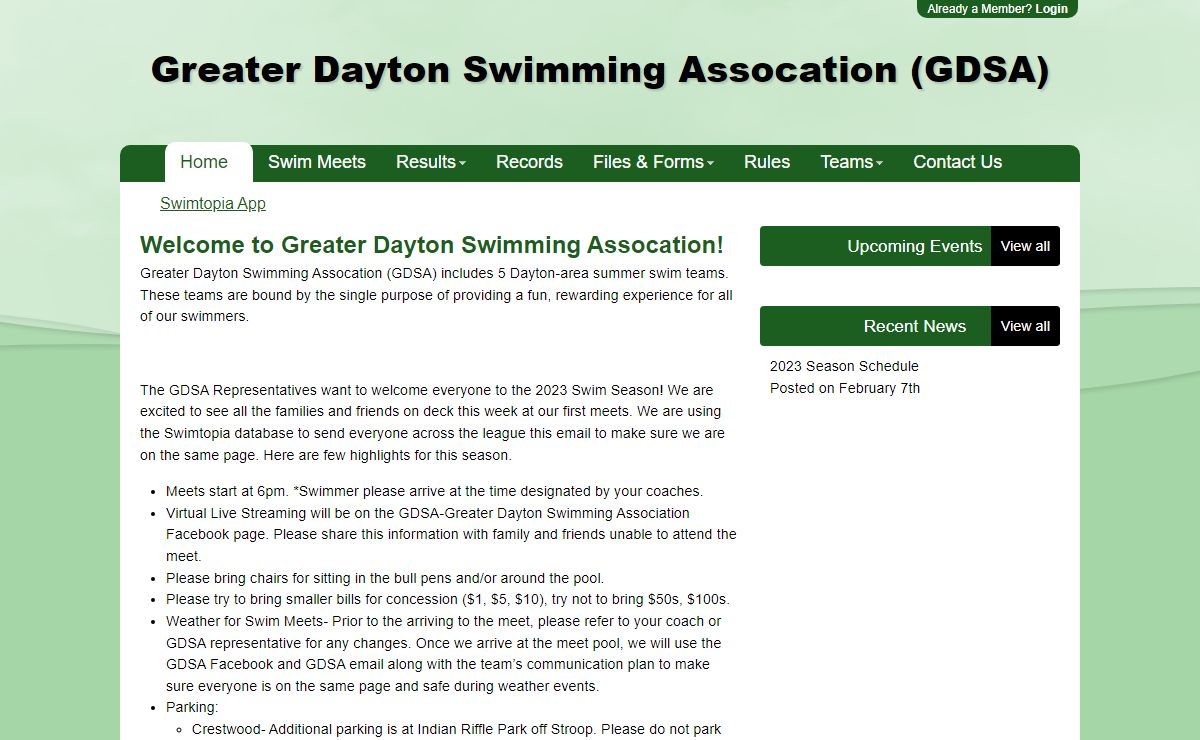 Home - Greater Dayton Swimming Assocation (GDSA)