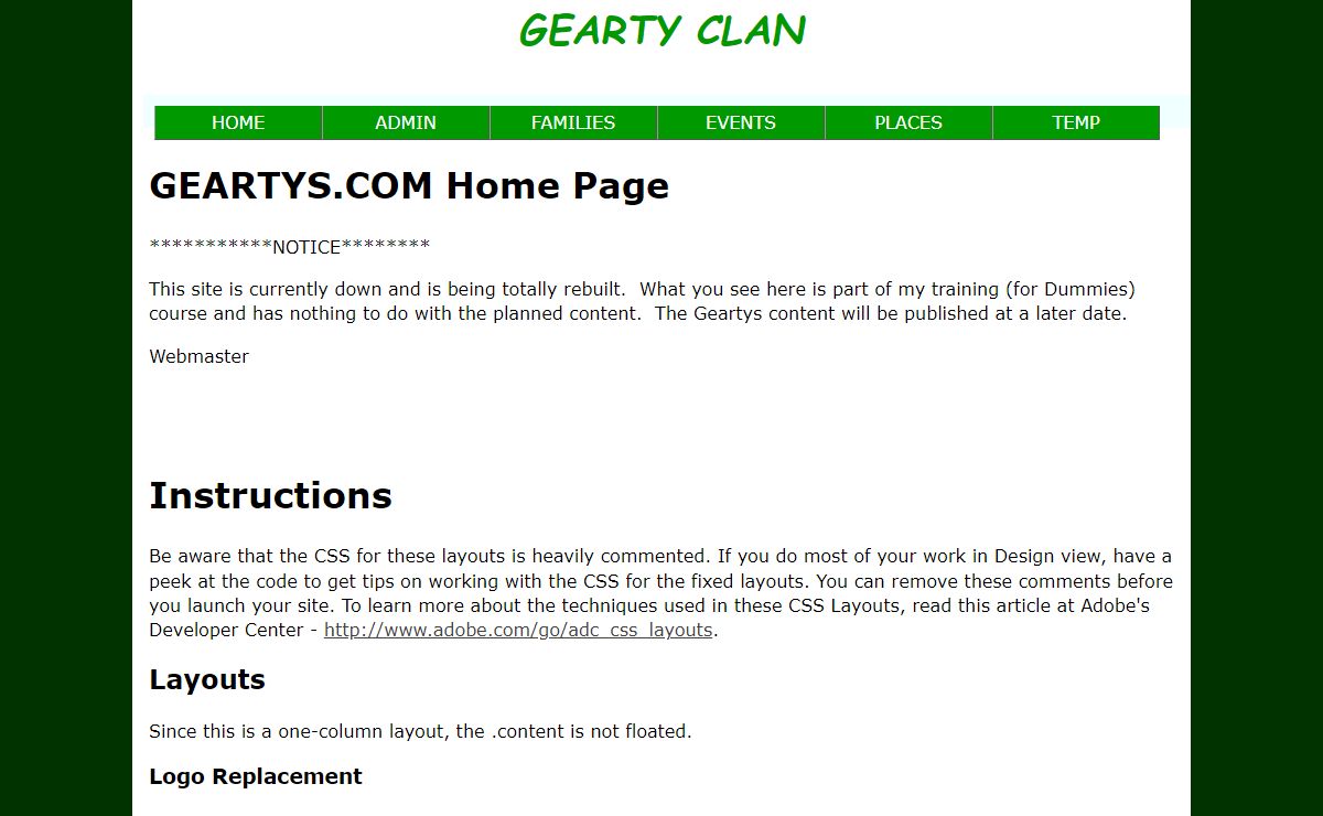 Gearty Clan -An Irish Family History