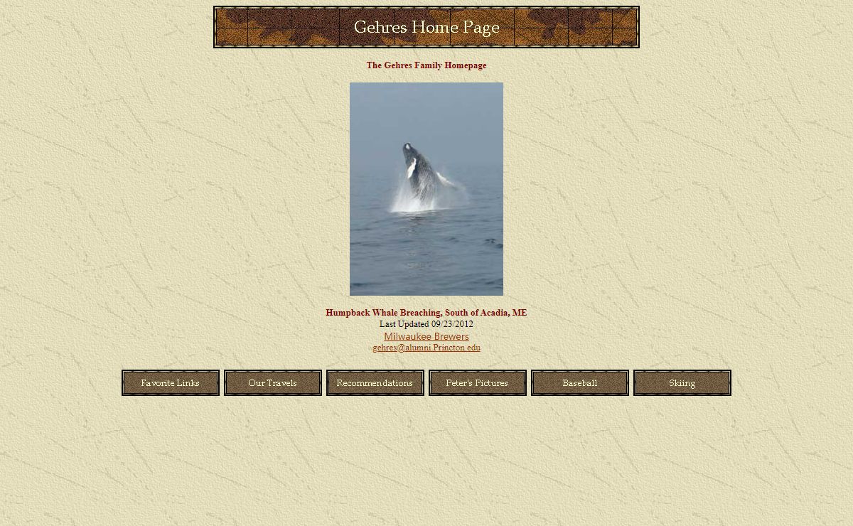 Gehres Home Page