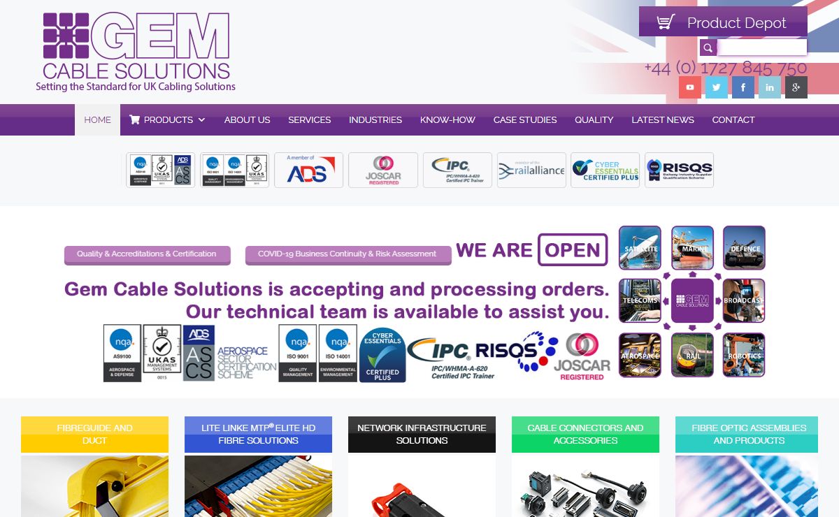 Cable Assemblies, Harnesses, Panels & Looms Manufacturer UKGem Cable Solutions