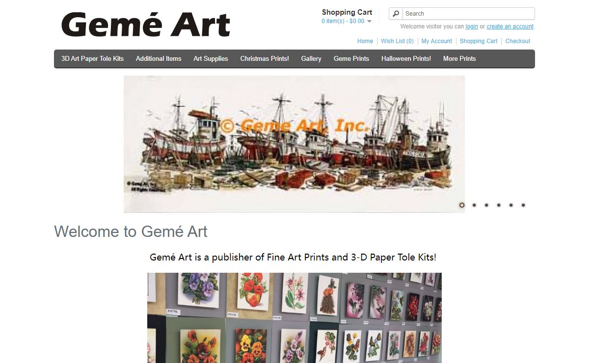 Geme Art 3D Paper Tole Kits and Art Prints Store