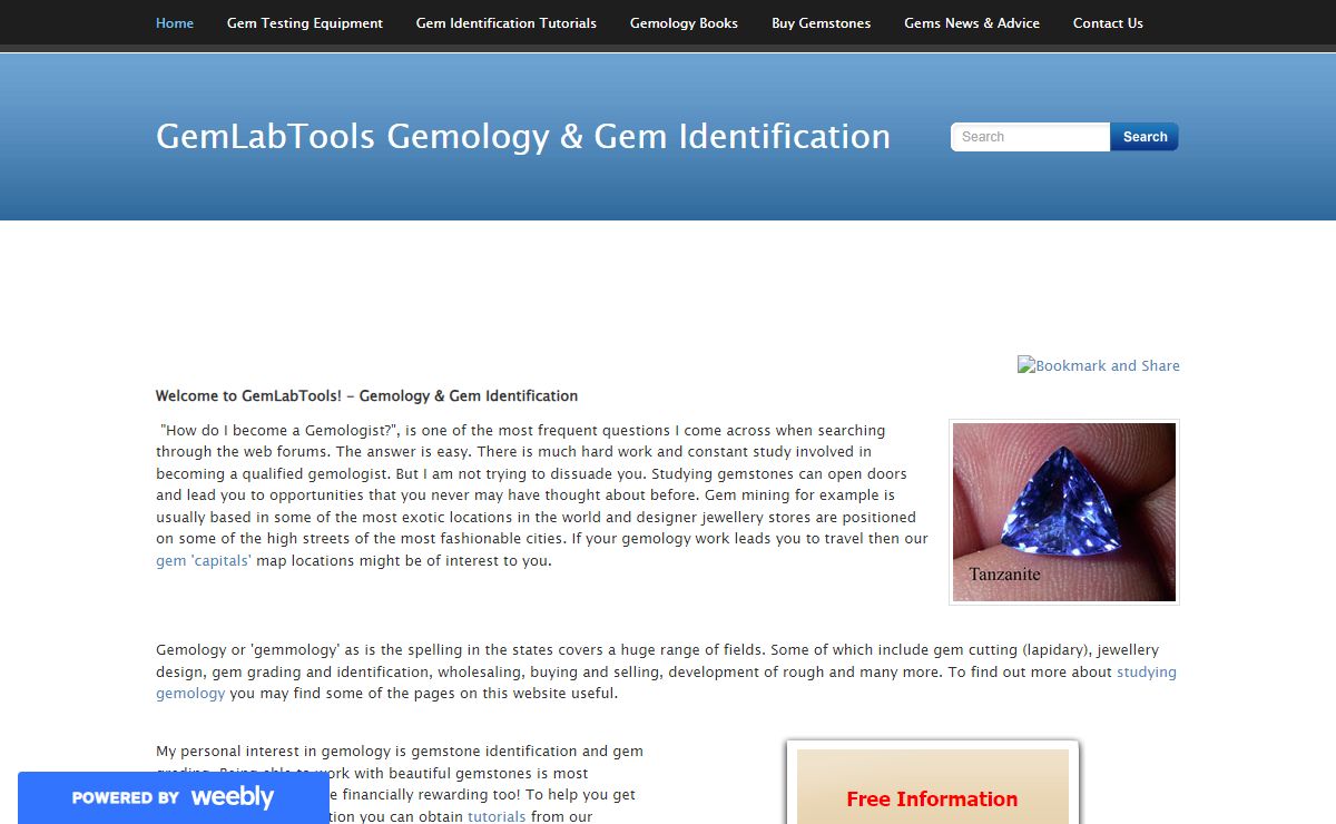 GemLabTools Gemology & Gem Identification - Home