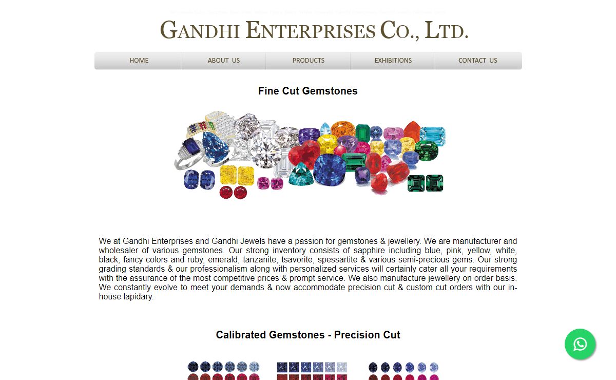 Wholesale Ruby, Sapphire, Emerald and other fine cut gemstones by Gandhi in Calibrated shapes and sizes and single stones