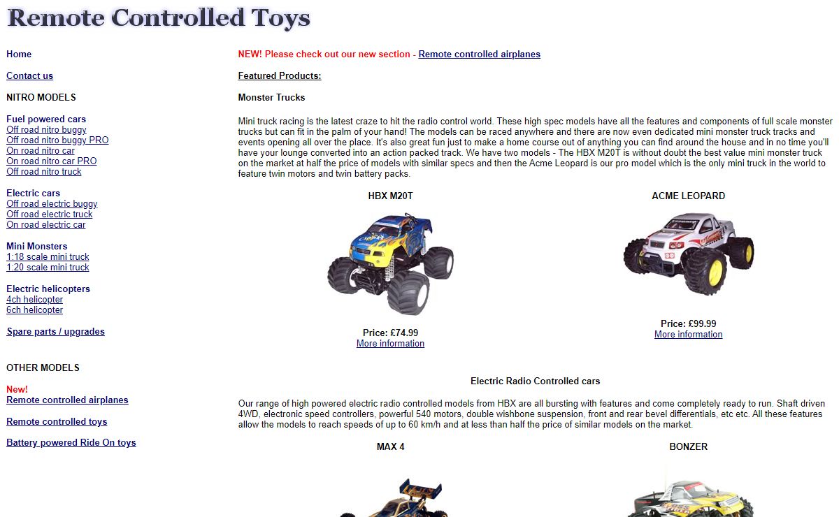 Remote controlled toys