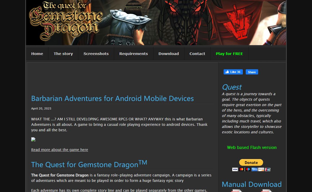 gemstonedragon.com Single player rpg games for flash and windows desktop. An isometric role playing adventure game deployed on Flash Player 10 platform and windows.