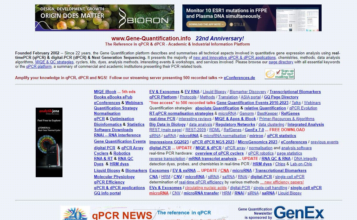 Reference in qPCR www.Gene-Quantification.info