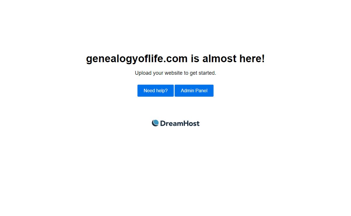 genealogyoflife.com is almost here!
