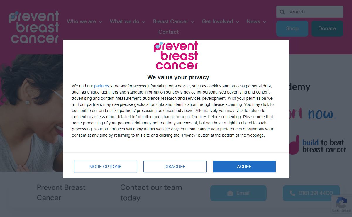 Prevent Breast Cancer Charity UK | Predict Prevent Protect