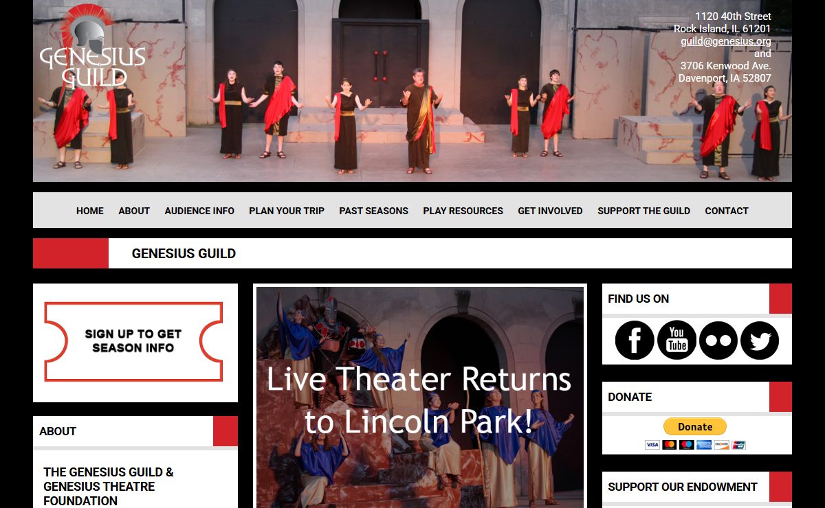 Classical Theater in the Quad Cities | The Genesius Guild