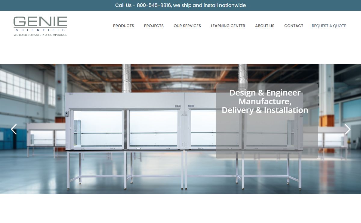 Genie Scientific - Fume Hood Manufacturer & Laboratory Furniture