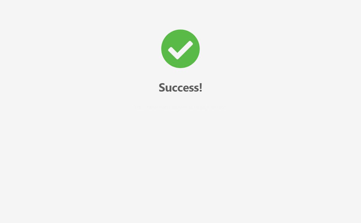Success!