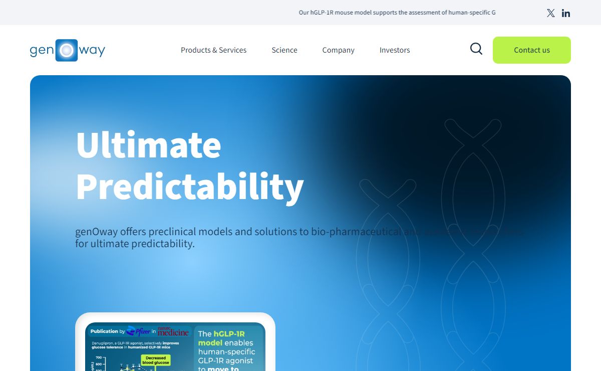 Preclinical mouse, rat & cell lines for ultimate predictability | genOway