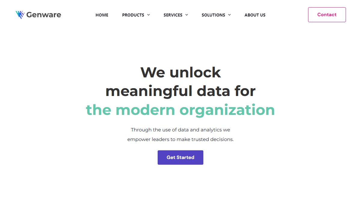 Genware - AI and Advanced Analytics, leverage information as your asset