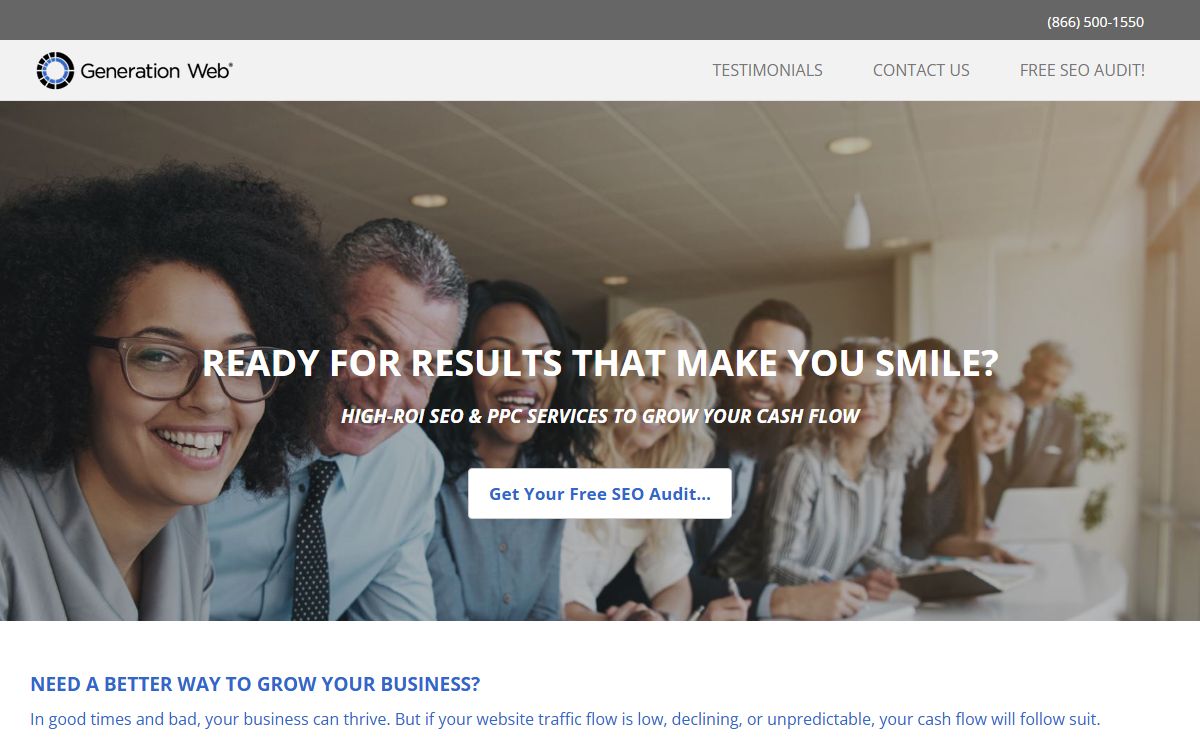 Generation Web® | Top 50 SEO & PPC Services Agency for B2B & B2C