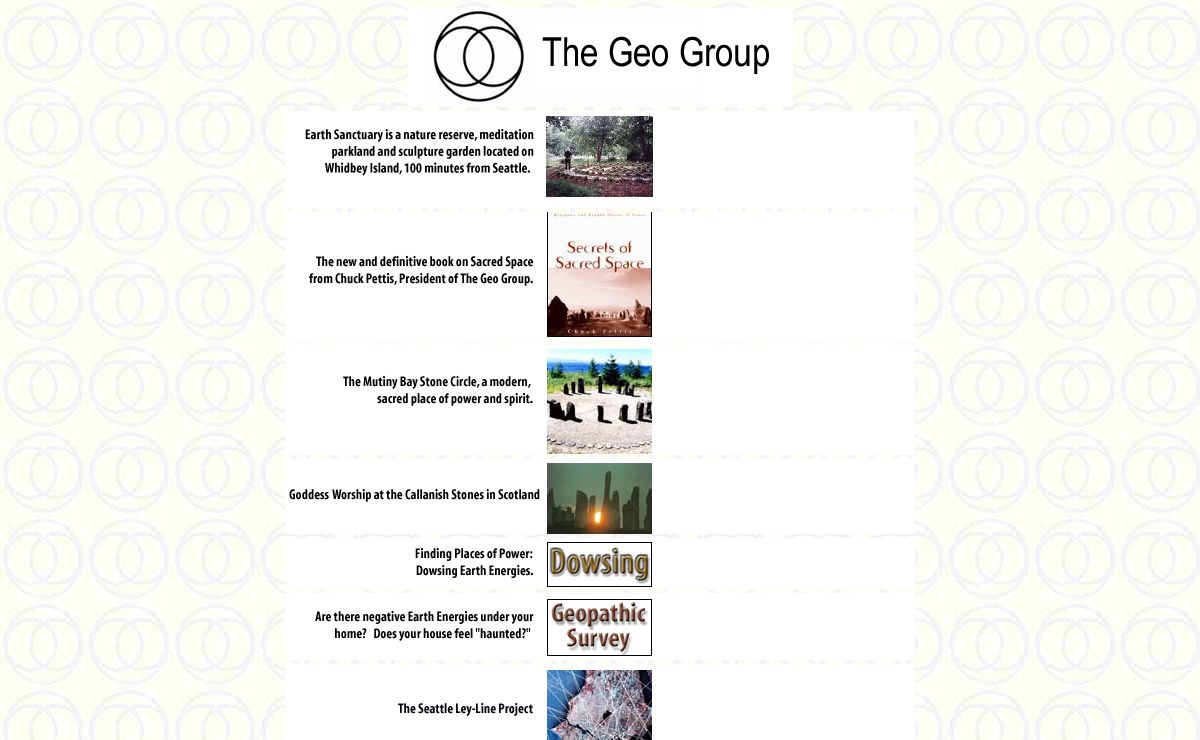 The Geo Group - Spiritual Diamonds, Sacred Space & Stone Circles