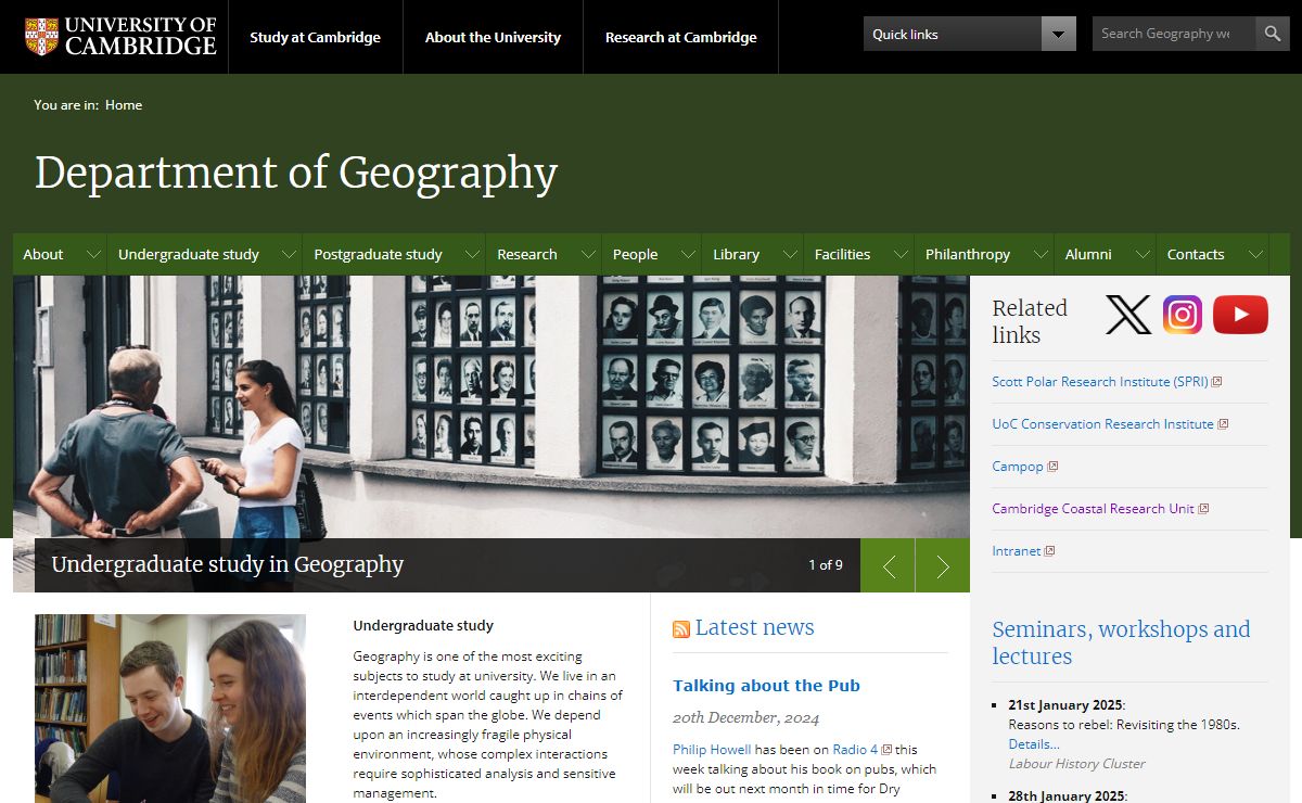 Department of Geography, Cambridge