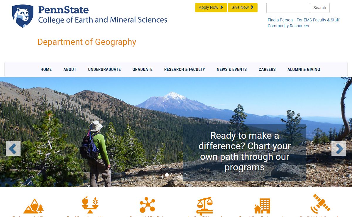 Home | Penn State Department of Geography