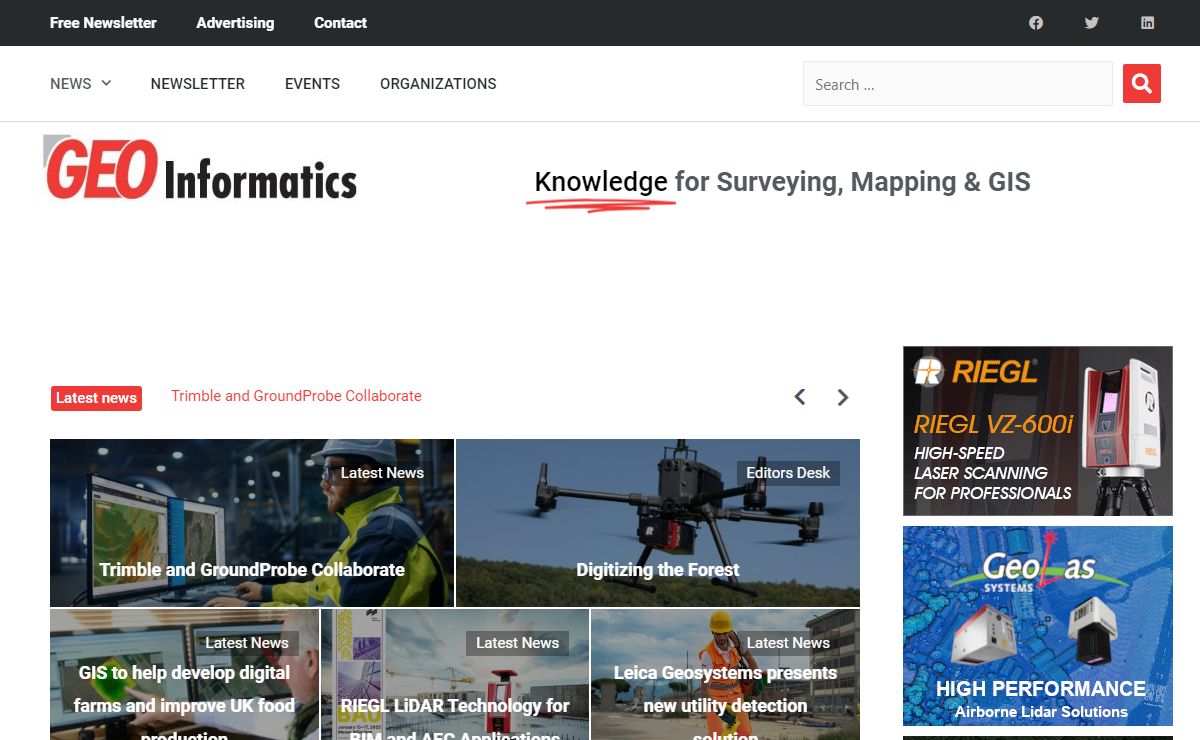 GeoInformatics | Knowledge for Surveying, Mapping & GIS