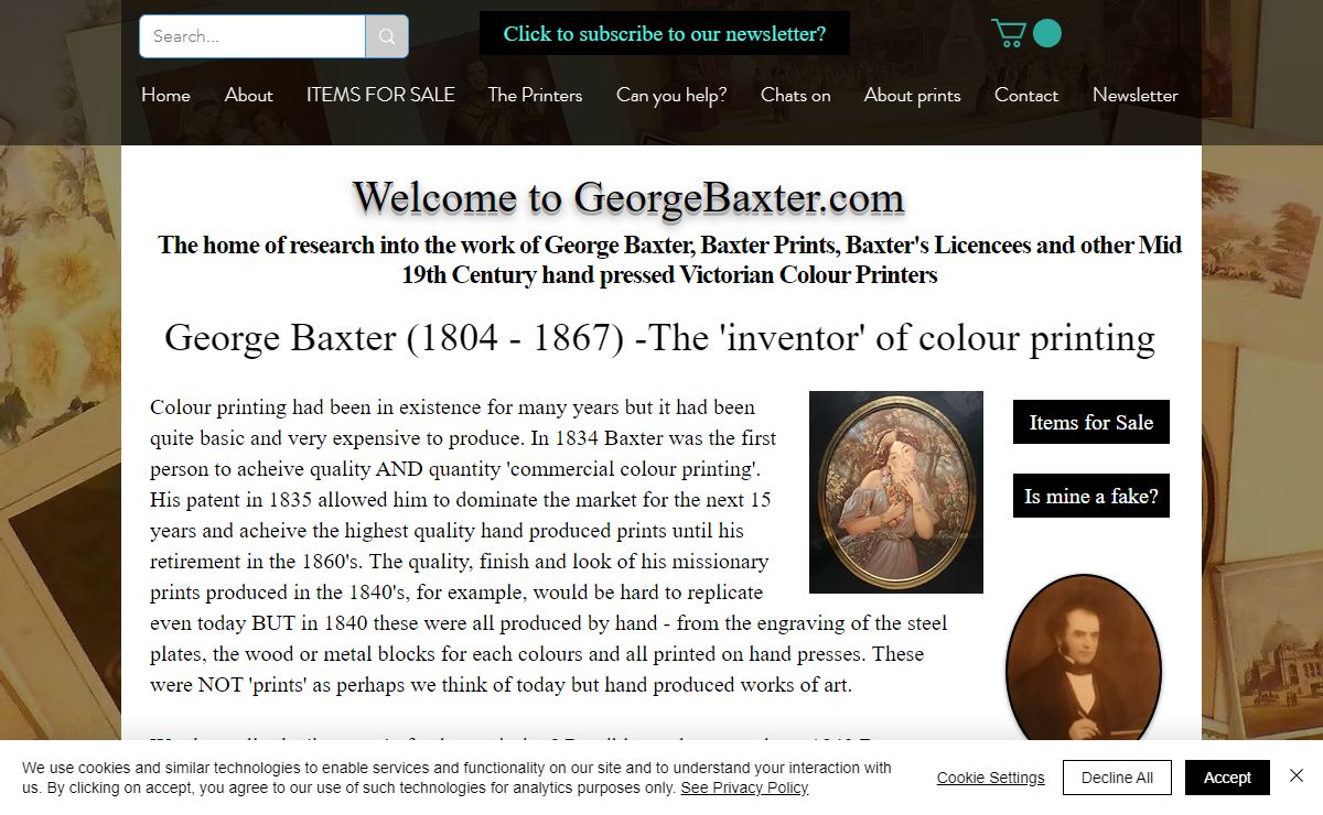 The home of George Baxter Prints | www.georgebaxter.com