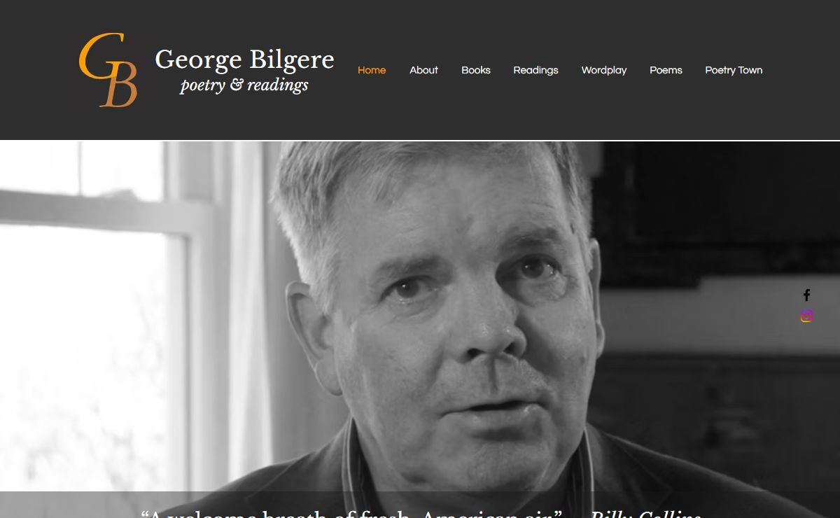 George Bilgere | Poetry Town Newsletter