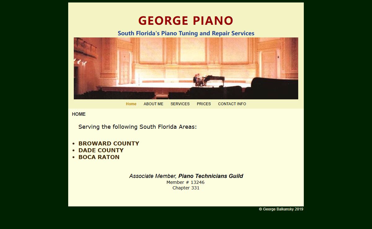 HOME | George Piano | George Balkansky