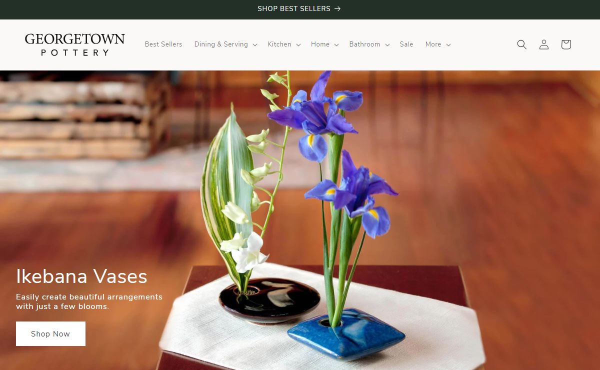 Handmade Pottery from Maine and Home of the Ikebana Vase – Georgetown Pottery
