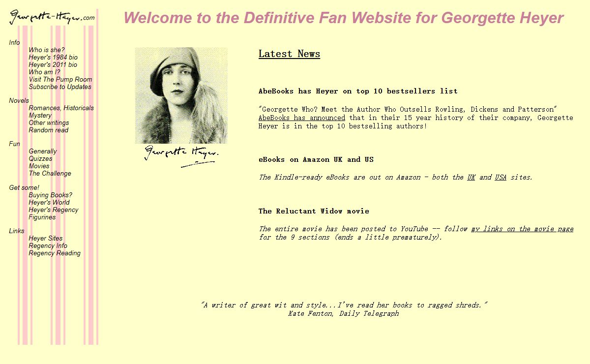 Georgette-Heyer.com - Homepage