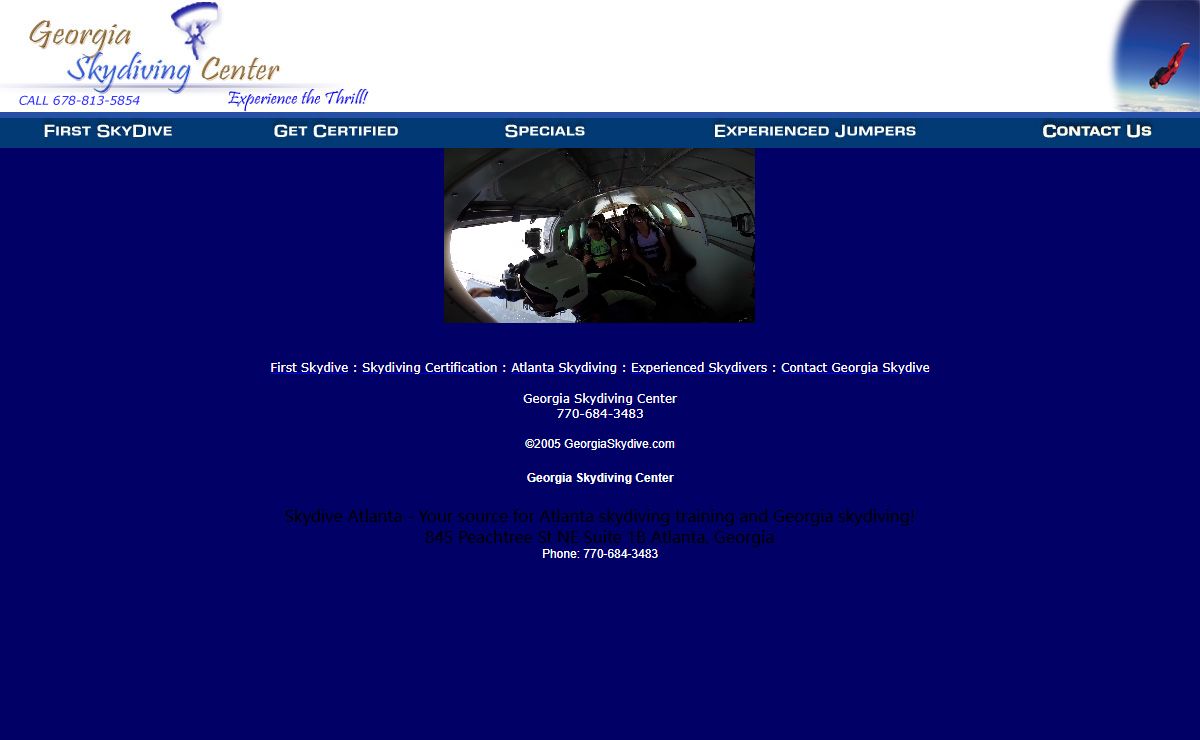 Georgia Skydiving Center - Professional Skydive Instruction for Skydiving Atlanta Georgia