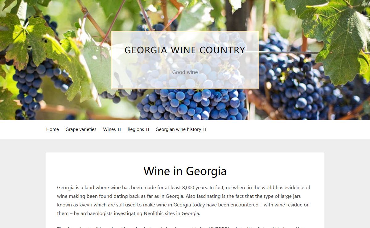 Wine in Georgia - Georgia Wine Country