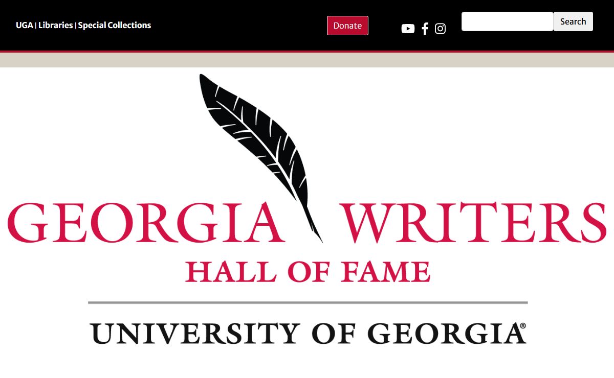 Home | Georgia Writer's Hall of Fame