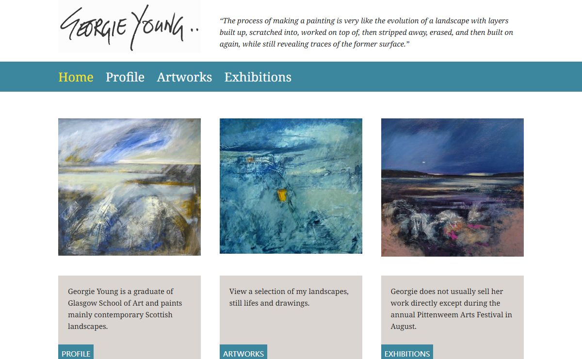 Georgie Young - artist - Home