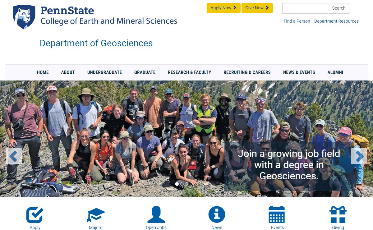 Home | Penn State Department of Geosciences