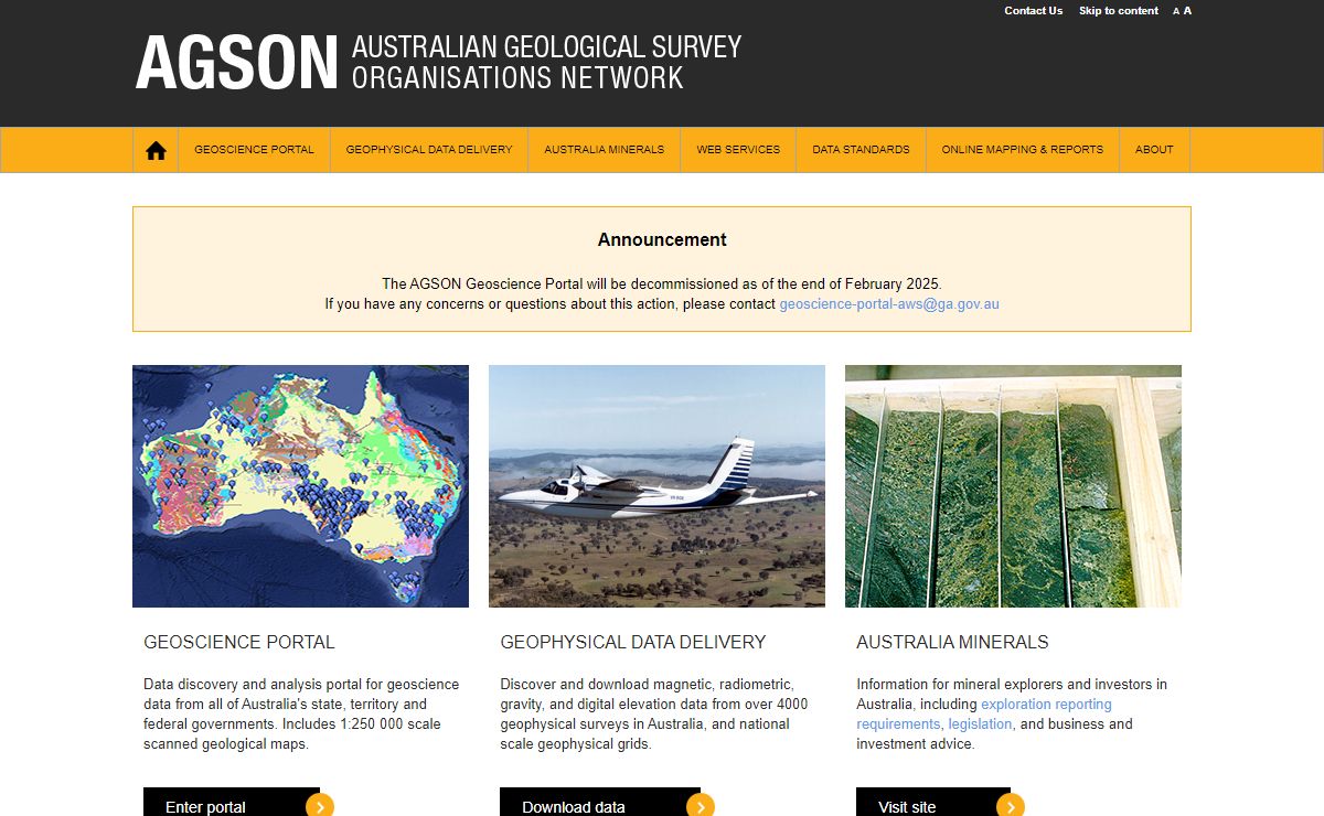 AGSON - Australian Geological Survey Organisations Network