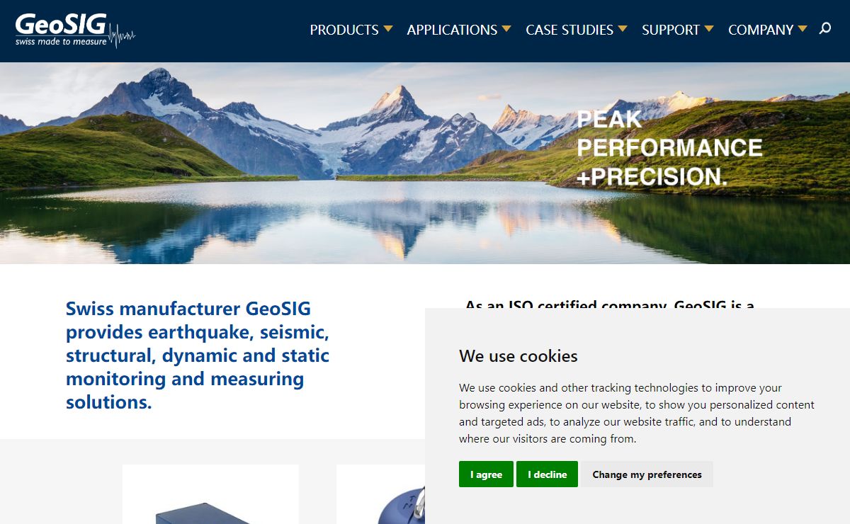 GeoSIG | Seismometer, accelerometer, SHM, and other earthquake monitoring and measuring solutions