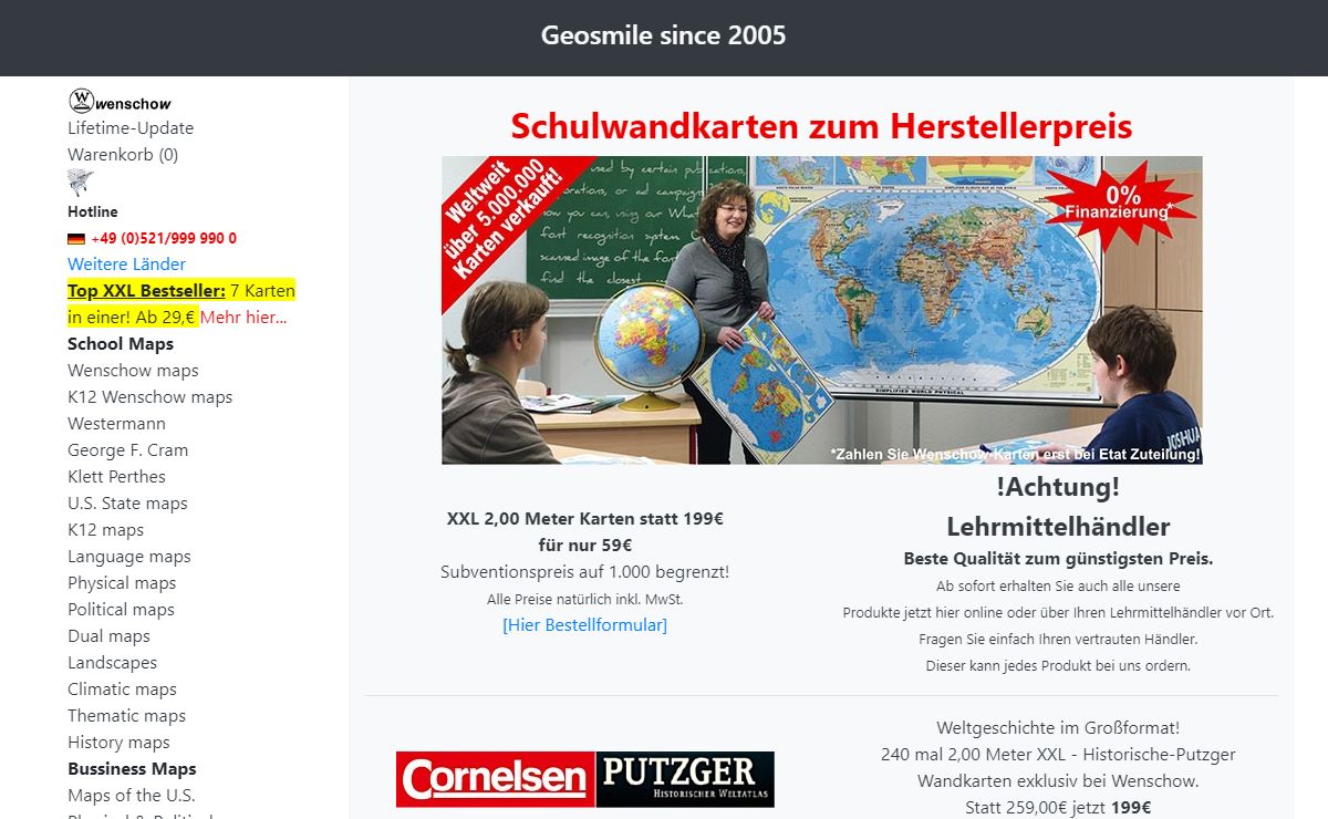 Geosmile wall maps - welcome to the world of Geosmile!